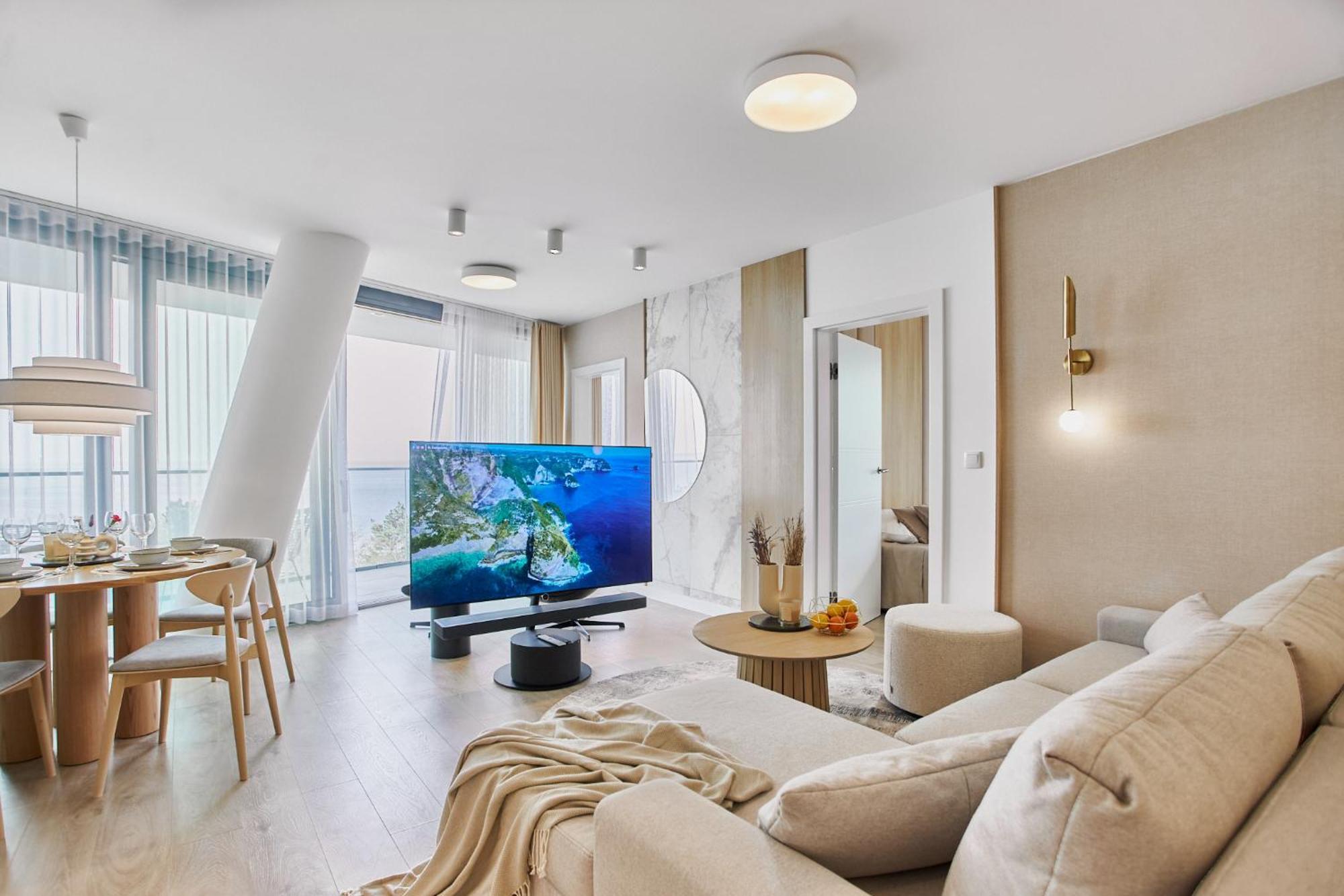 Wave Beachfront Family Apartment Мендзыздрое Экстерьер фото